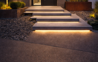 Das ist eine Treppe mit LED